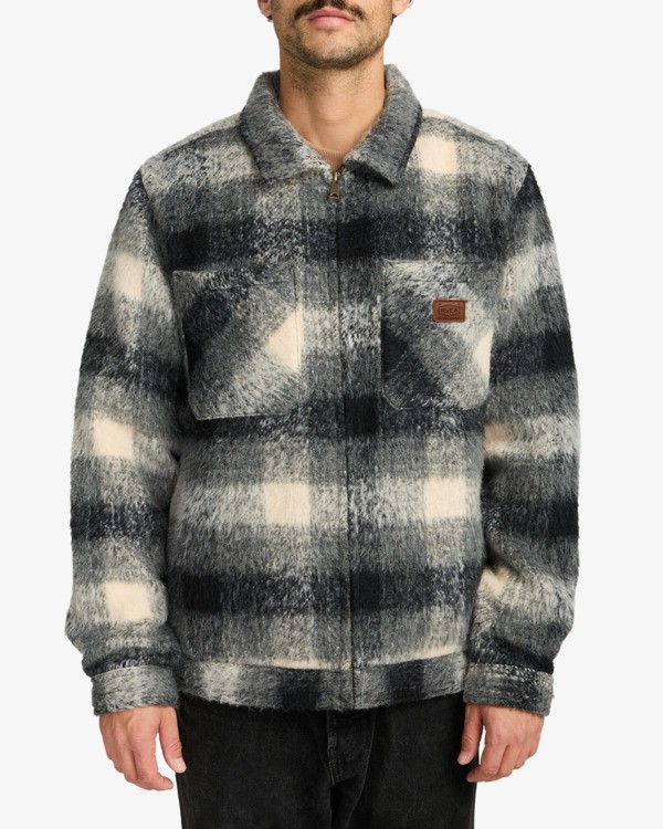 2 Dayshift Zip Flannel - Jackets for Men Black EVYJK00103 RVCA