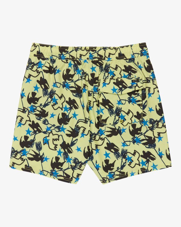 7 Antonia Figueiredo Dive In Elastic 17" - Bermuda da bagno da Uomo Green EVYJV03000 RVCA