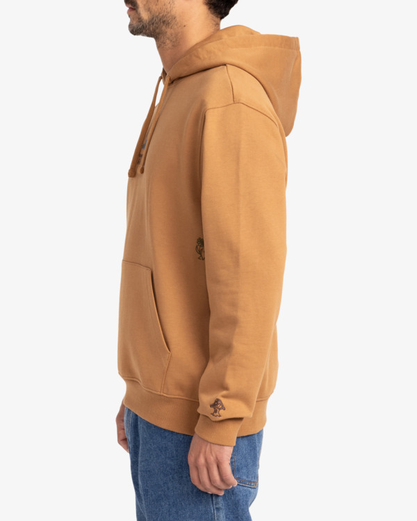 2 Scorched Lands - Sweat à capuche pour Homme Marron EVYSF00116 RVCA