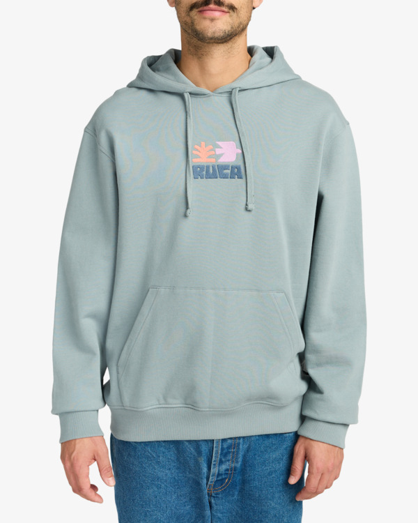 2 Mosaic - Sweat à capuche pour Homme Gris EVYSF00123 RVCA