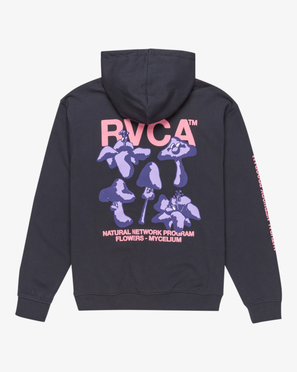 1 Natural Network - Sudadera con capucha para Hombre Negro EVYSF00126 RVCA