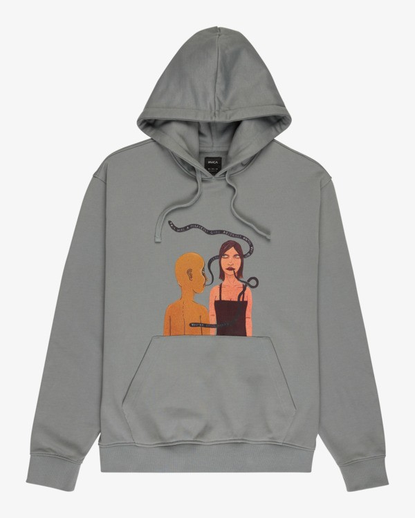 0 Youre Still There - Sweat à capuche pour Homme Gris EVYSF00132 RVCA