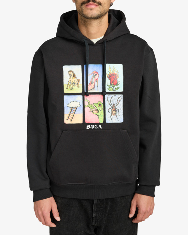2 Ksl - Kapuzenpulli für Männer Schwarz EVYSF00134 RVCA