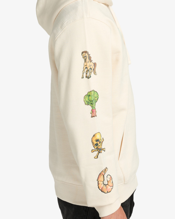 4 Ksl - Sweat à capuche pour Homme Blanc EVYSF00134 RVCA