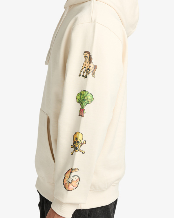 5 Ksl - Sweat à capuche pour Homme Blanc EVYSF00134 RVCA