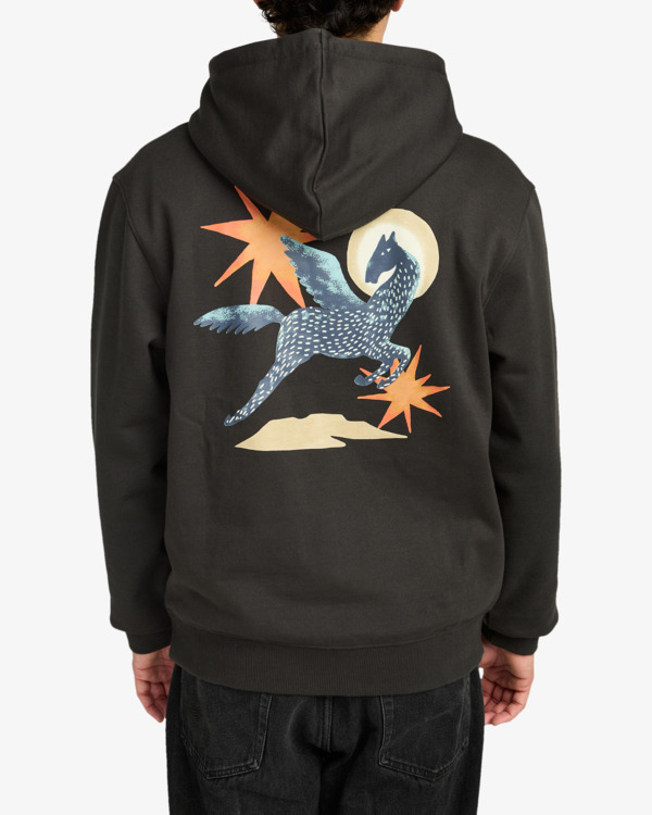 2 Pegasus - Hoodie for Men Black EVYSF00137 RVCA
