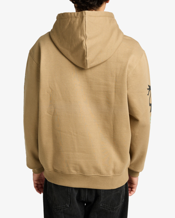 3 Deep Think - Hoodie for Men Beige EVYSF00138 RVCA