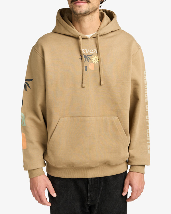 2 Deep Think - Hoodie for Men Beige EVYSF00138 RVCA