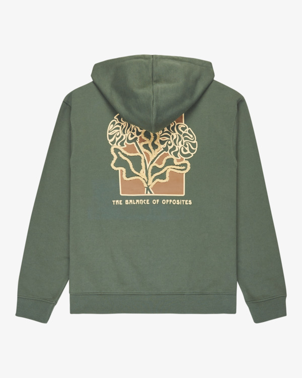 1 Flower Balance - Sweat pour Homme Vert EVYSF00139 RVCA