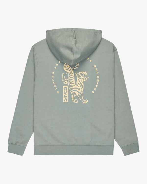 1 Balance Tiger - Sweat à capuche pour Homme Gris EVYSF00140 RVCA