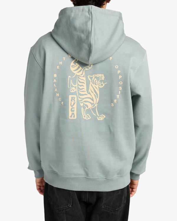 3 Balance Tiger - Sweat à capuche pour Homme Gris EVYSF00140 RVCA