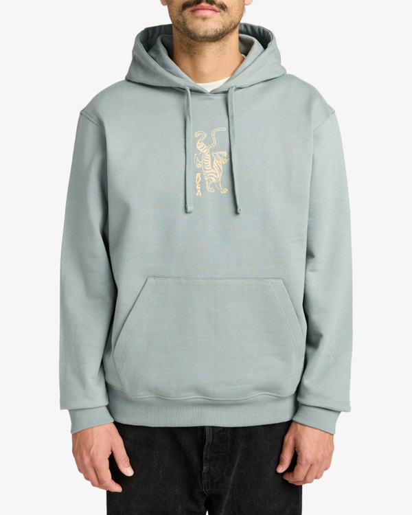 2 Balance Tiger - Sweat à capuche pour Homme Gris EVYSF00140 RVCA