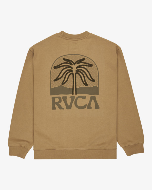 1 Palm Crest - Sweatshirt for Men Beige EVYSF00141 RVCA
