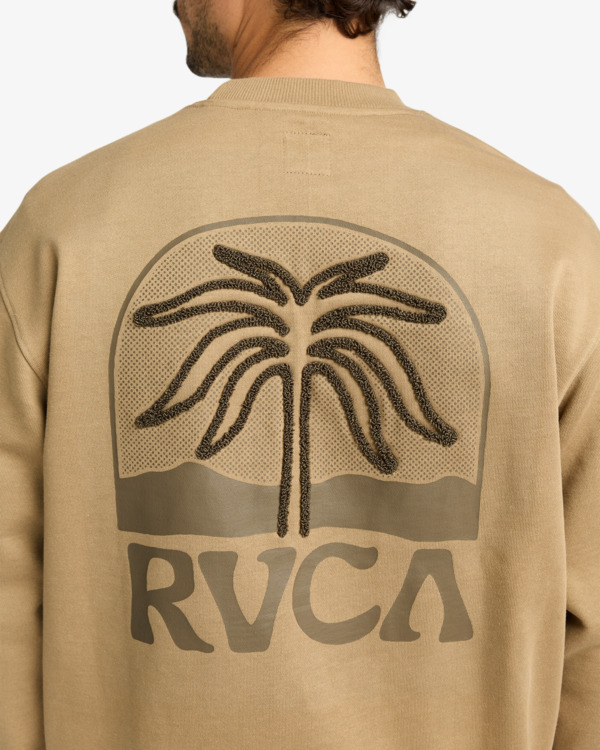 5 Palm Crest - Sweatshirt for Men Beige EVYSF00141 RVCA