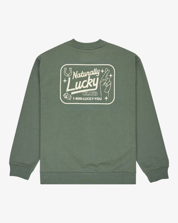 1 Lucky You - Sweatshirt for Men Green EVYSF00142 RVCA