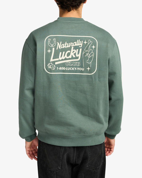 3 Lucky You - Sweatshirt for Men Green EVYSF00142 RVCA