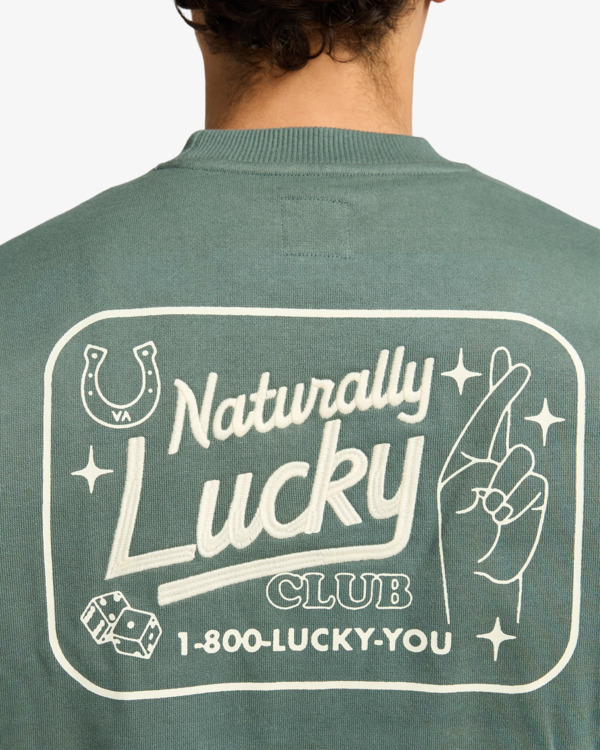 5 Lucky You - Sweatshirt for Men Green EVYSF00142 RVCA