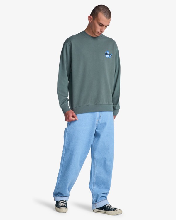 6 Antonia Figueiredo Twin Tulips - Sweatshirt f&uuml;r M&auml;nner Gr&uuml;n EVYSF00147 RVCA