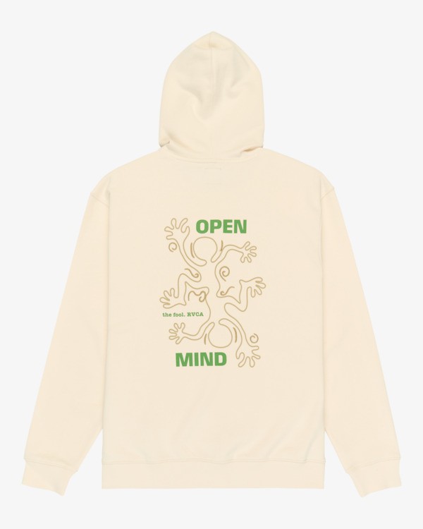 1 The Foolie - Felpa con cappuccio da Uomo White EVYSF00148 RVCA