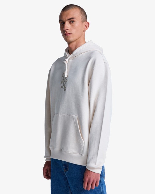 4 The Foolie - Felpa con cappuccio da Uomo White EVYSF00148 RVCA