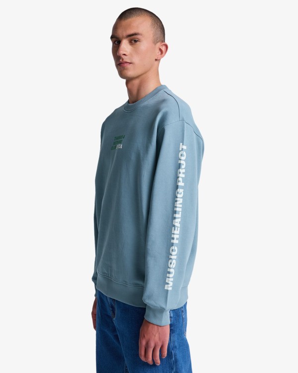 4 The Magician - Felpa da Uomo Gray EVYSF00150 RVCA