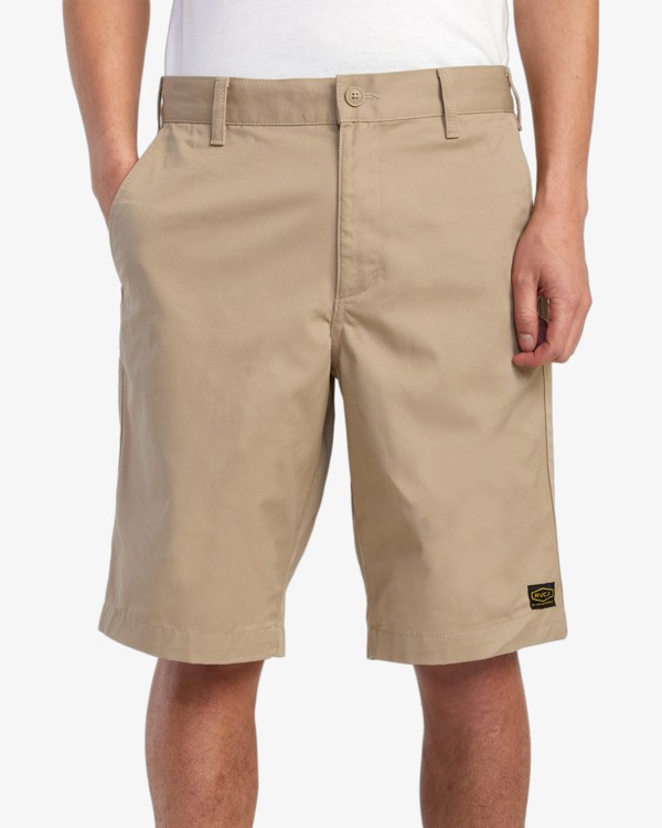 1 Americana - Relaxed Fit Shorts for Men Green EVYWS03001 RVCA
