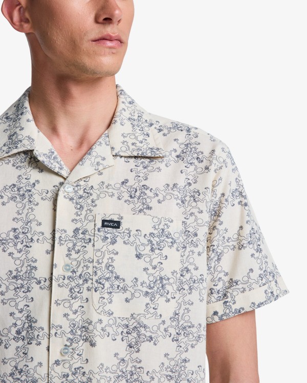 5 Judgement - Chemise manches courtes pour Homme Blanc EVYWT03006 RVCA