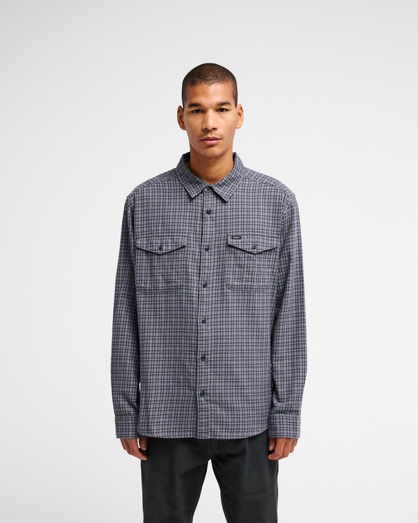 2 Hugues Micro Check Blue EVYWT03008 RVCA