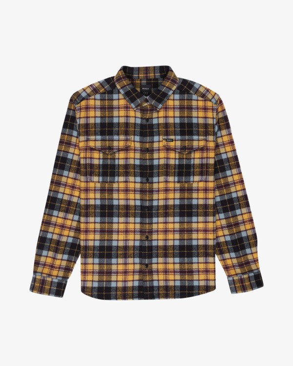 0 Hugues Heavy Flannel Orange EVYWT03009 RVCA