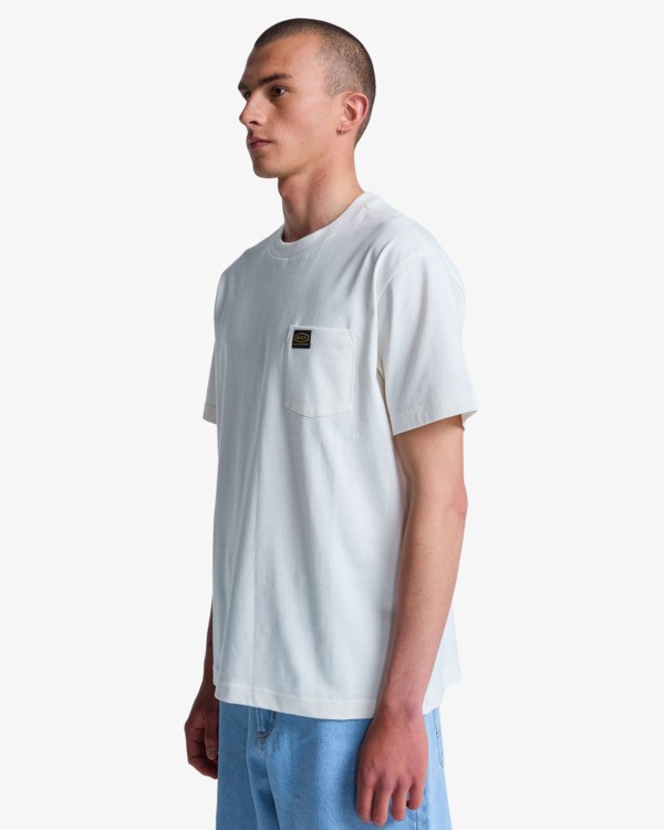 4 Americana Pocket - T-shirt de manga curta para Homem Branco EVYZT00127 RVCA