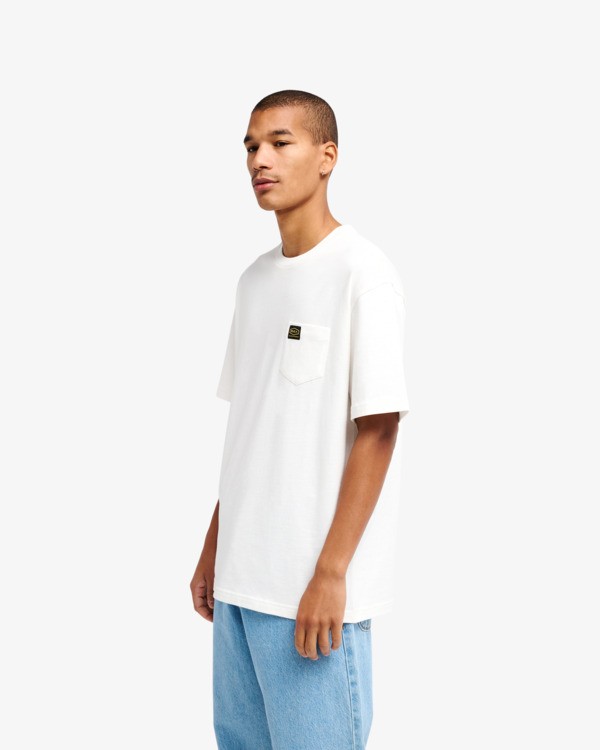 7 Americana Pocket - Short Sleeve T-Shirt for Men White EVYZT00127 RVCA