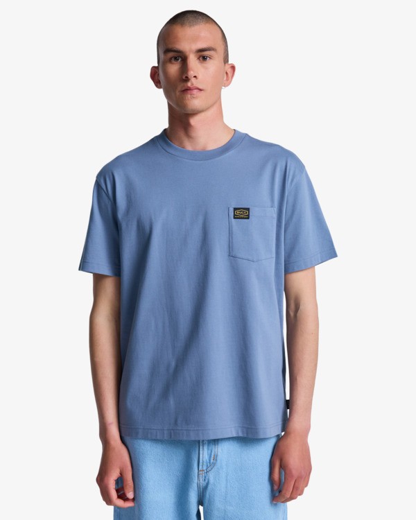 2 Americana Pocket - Maglietta a maniche corte da Uomo Blue EVYZT00127 RVCA