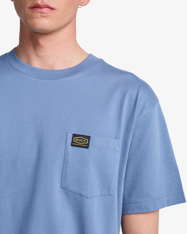 5 Americana Pocket - Maglietta a maniche corte da Uomo Blue EVYZT00127 RVCA