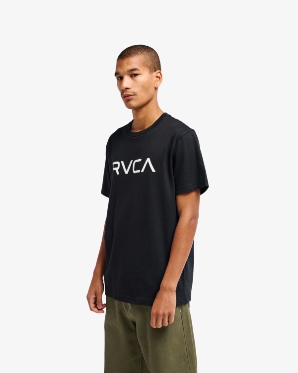 5 Big RVCA - T-Shirt &agrave; manches courtes pour Homme Noir EVYZT00157 RVCA