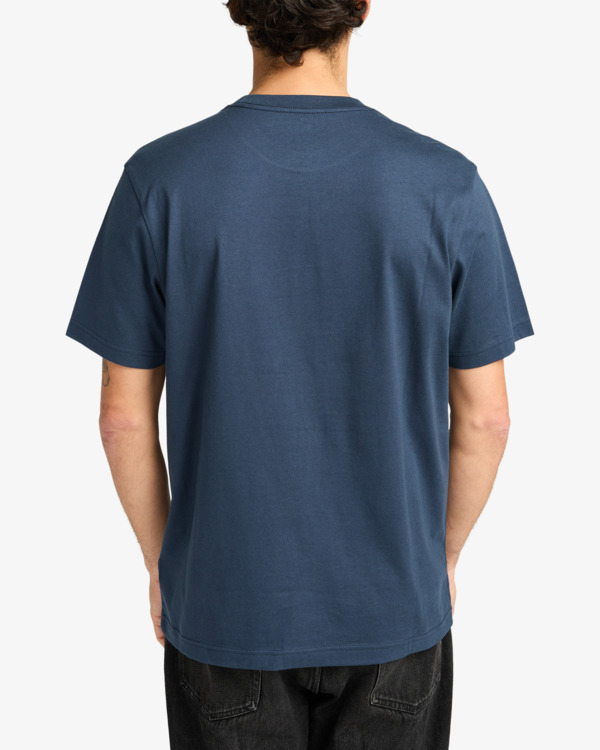3 Big RVCA - Short Sleeve T-Shirt for Men Blue EVYZT00157 RVCA