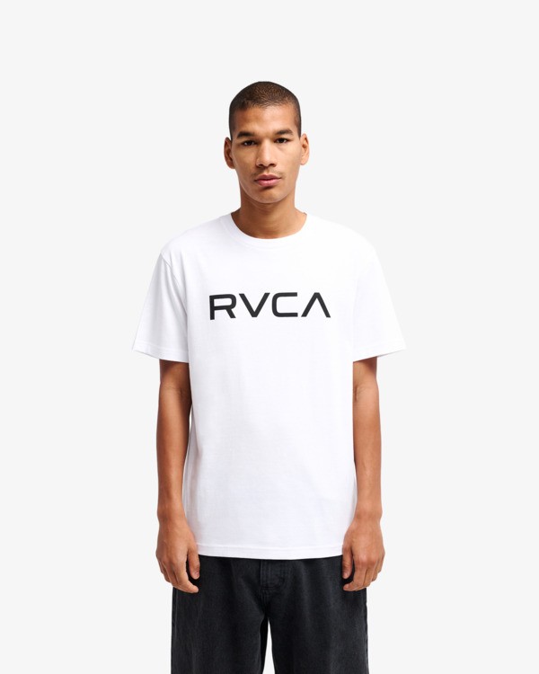1 Big RVCA - Maglietta a maniche corte da Uomo White EVYZT00157 RVCA