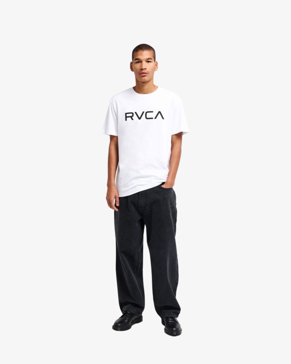 2 Big RVCA - Maglietta a maniche corte da Uomo White EVYZT00157 RVCA