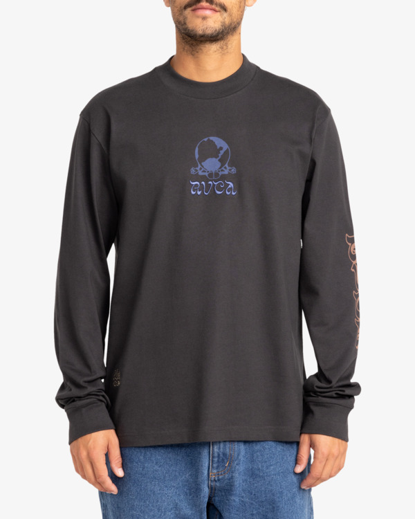 2 Scorched Lands - Long Sleeves T-shirt for Men Black EVYZT00227 RVCA