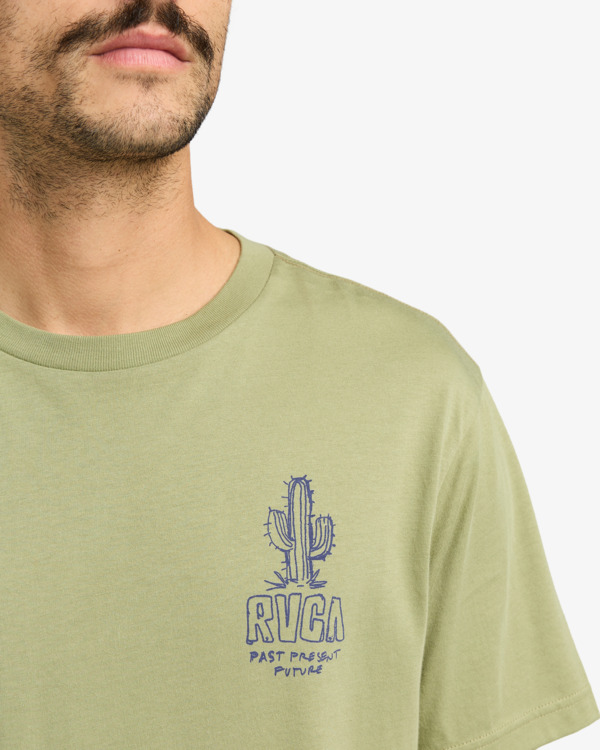 4 Deth Valley - Short Sleeves T-Shirt for Men Green EVYZT00236 RVCA