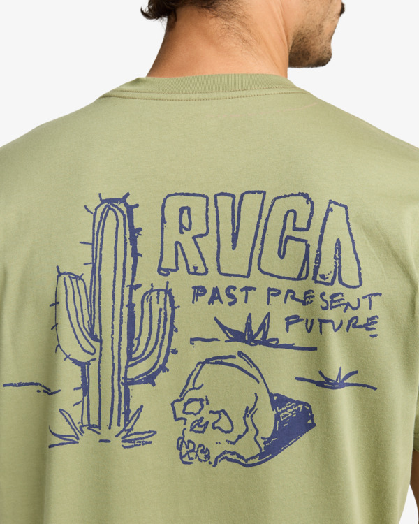 5 Deth Valley - Short Sleeves T-Shirt for Men Green EVYZT00236 RVCA