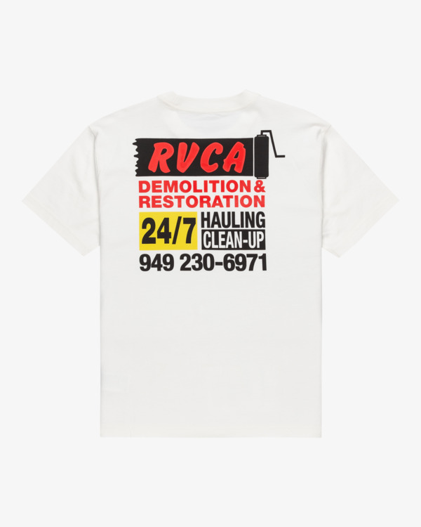 1 Resto Services - T-shirt à manches courtes pour Homme Blanc EVYZT00238 RVCA