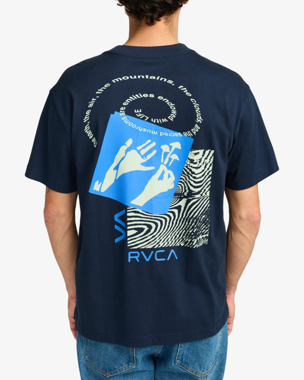 3 Prmtvo Light Dose - Short Sleeves T-Shirt for Men Blue EVYZT00239 RVCA