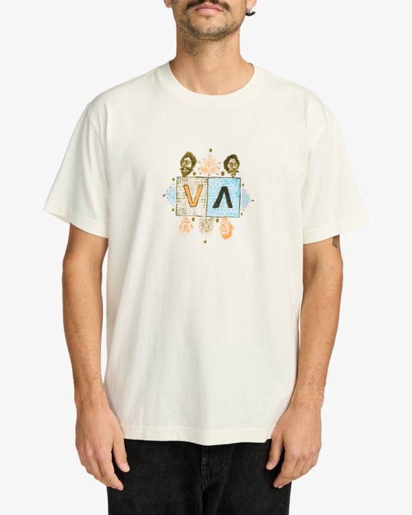 2 Jacobs Va - T-shirt manches courtes sérigraphié pour Femme Blanc EVYZT00241 RVCA