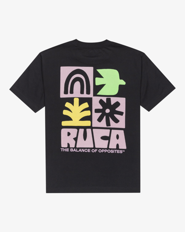 1 Mosaic - Short Sleeves T-Shirt for Men Black EVYZT00242 RVCA