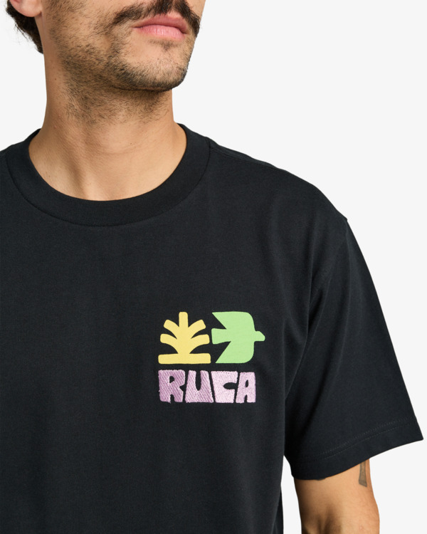 4 Mosaic - Short Sleeves T-Shirt for Men Black EVYZT00242 RVCA