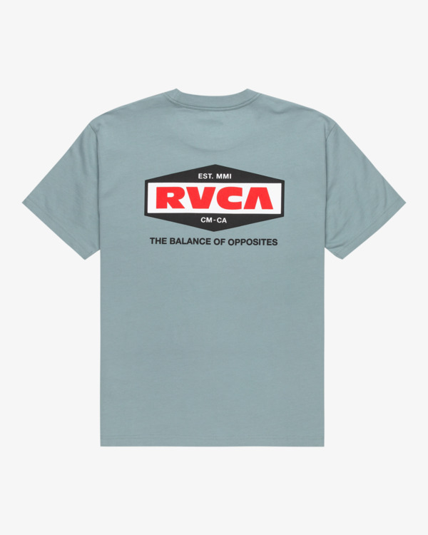 1 RVCA Logo - Short Sleeves T-Shirt for Men Grey EVYZT00244 RVCA