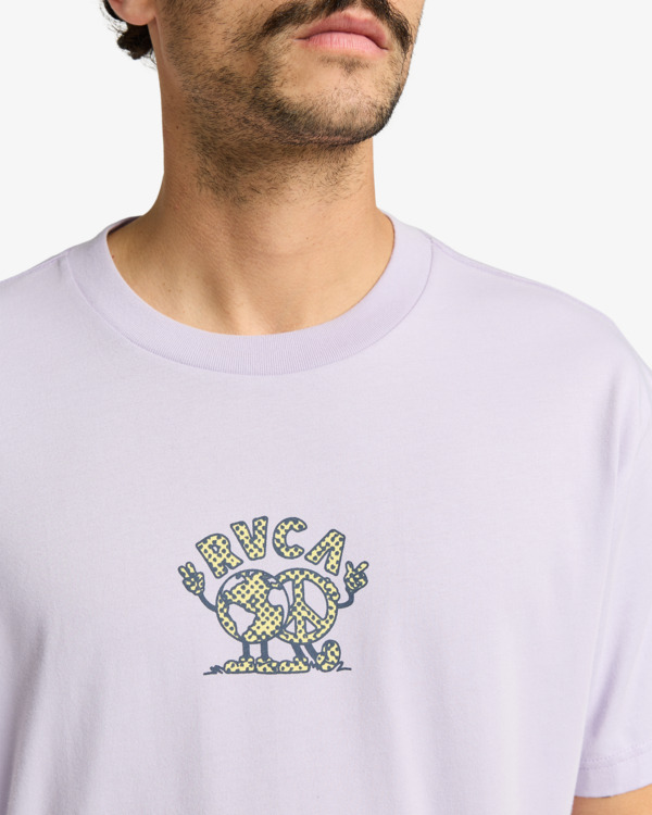 4 RVCA United - Maglietta a maniche corte da Uomo Purple EVYZT00248 RVCA