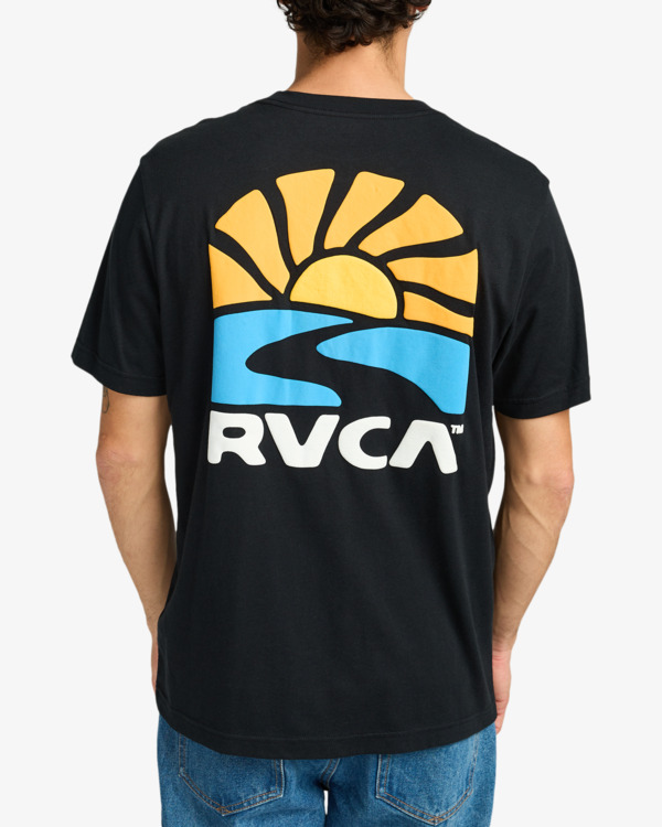 3 Sun Phase - Camiseta de manga corta para Hombre Negro EVYZT00249 RVCA