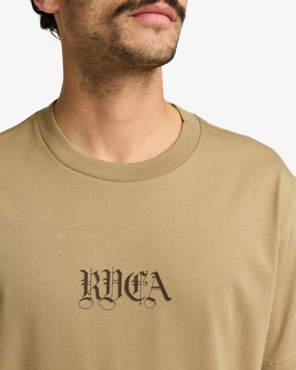 4 Benj Battle - Short Sleeves T-Shirt for Men Beige EVYZT00254 RVCA