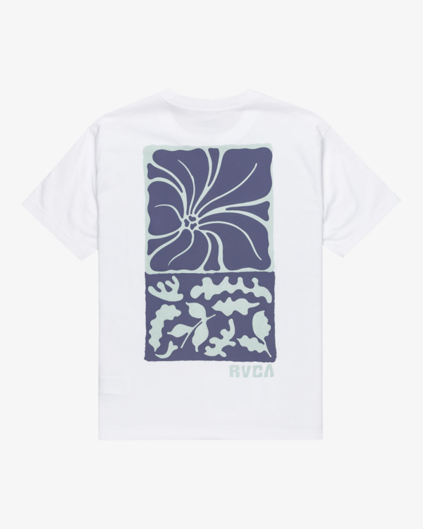 1 Hibiscus Stamp - Short Sleeves T-Shirt for Men White EVYZT00255 RVCA